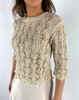 D.Exterior - 60475 | 5 duna - Pull los ronde hals - zand