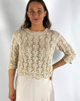 D.Exterior - 60475 | 5 duna - Pull los ronde hals - zand