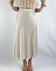 D.Exterior - 60658 | 3 marmo - Rok lang satijn - beige
