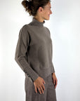 D.Exterior 63116 pull met rolkraag wol & kasjmier – Visone