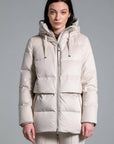 Duno - Keiko | 19 - Jacke mit Reißverschluss oben - hellbeige