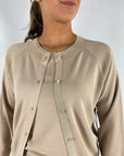 FFC - 13022 | 1081 - Kurze Knopfweste - beige