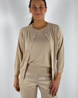 FFC - 13022 | 1081 - Kurze Knopfweste - beige