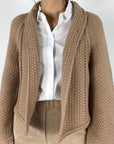 FFC - 14011 | 1482 - Vest kort structuurbrei - camel