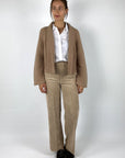FFC - 14011 | 1482 - Vest kort structuurbrei - camel
