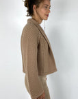 FFC - 14011 | 1482 - Vest kort structuurbrei - camel