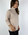 FFC - 14019 | 1487 - Pull col montant - cashew