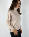 FFC - 14021 | 1487 - Pull rolkraag - cashew