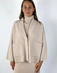 FFC - 14062 | 1487 - Cardigan met zakken - cashew