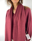 FFC - 14080 | 1463 - Sjaal wol/cashmere - wijnrood