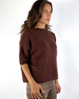 FFC Fashion 16076 ponchopull kasjmier & zijde – Marron