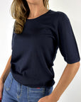 FFC - 16023 | 1040 - Truitje korte mouw merinos - NAVY
