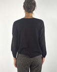 FFC merino trui met ronde hals en lange mouwen – Sepia