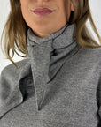 FFC Fashion 16015 triangle sjaal wol & kasjmier – Light Grey