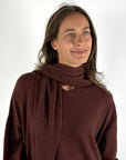 FFC Fashion 16015 triangle sjaal in Light Grey van wol en kasjmier