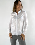 FFC - 12423 | 1030 - Taillierte Bimatrice-Bluse - WEISS