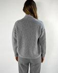 FFC - 12087 | 1211 - Strickjacke kurz Wolle/Kaschmir - Nebel Melange