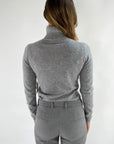 FFC - 12041 | 1211 - Rollkragenpullover Wolle Kaschmir - Nebel Melange