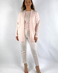 FFC - 13104 | 1301 - Lange Strickjacke Wolle/Kaschmir - Zartrosa