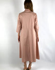 FFC - 13404 | 1068 - Langes Baumwoll-Stretchkleid - Nude