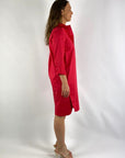 FFC - 13459 | 1366 - Hemdblusenkleid aus Baumwollstretch - Kirsche