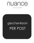 Nuance boutique - order your gift voucher from €50 to €250 here