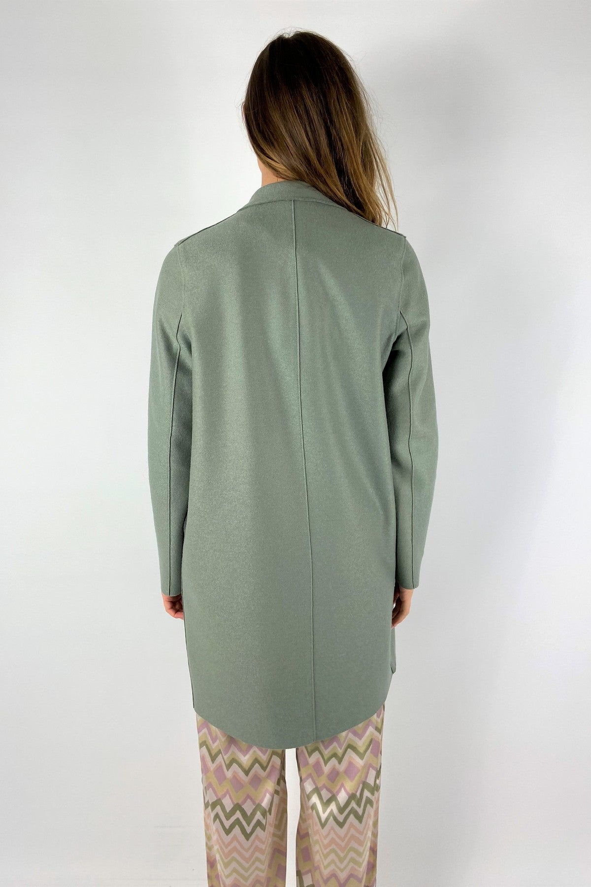 Harris Wharf - A1301MLX | 670 - Cocoon coat light pressed wool