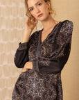 Hale Bob - Belen | 56TV650A - Maxidress V print - black