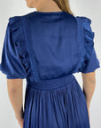 Hale Bob - Eleanora Maxikleid mit Smock-Details und Falten - Indigo - 5YXP670S