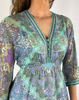 Hale Bob - Emerie 4ZYR674M - Kleid lang bedruckt - türkis