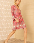 Hale Bob - Kairi | 56BG612A - Kleed V print - rose