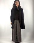 Helmur Toronto halflange mantel in A-lijn met knopen in Moro