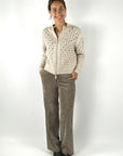 Hemisphere - 252C547M-17 - Blouson gebreid rits - beige