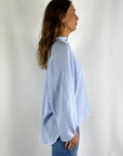 Hemisphere - 251ALESA-5ST - Hemdbluse Crinkle - hellblau