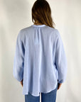 Hemisphere - 251ALESA-5ST - Hemdbluse Crinkle - hellblau