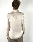 Hemisphere - 2526HENNI-5 - Seidenstretchbluse mit 2 Taschen - Sand