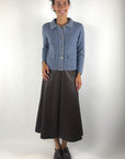 Hemisphere 2625714S-4 korte cardigan kasjmier katoen – Denim Blue