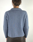 Hemisphere 2625714S-4 korte cardigan kasjmier katoen – Denim Blue