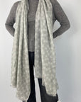 Hemisphere - NIES Scarf 252F - Sjaal H 100% cashmere - lichtgrijs