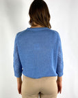 Hemisphere - 251X831-12 - Pullover mit durchbrochenen Ärmeln - 5202 Marinablau