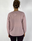 Hemisphere - 2522013-17 - Pull V cashmere/zijde - rose