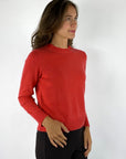 Hemisphere 2621320-4 cashmere pull ronde hals – Risk Red