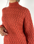 Hemisphere - 252C554-17 - Pull rolkraag breipatroon - pumpkin