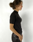 Hemisphere - 2524612-17 - Trui wol/cashmere korte mouw - dark choco
