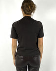 Hemisphere - 2524612-17 - Trui wol/cashmere korte mouw - dark choco