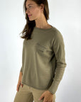Hemisphere 2621328GR-4 cashmere pull met glitterdetail – Dried Herbs