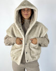 Hemisphere - 252COLEE-34 - Hoodie vest - beige