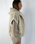 Hemisphere - 252COLEE-34 - Hoodie vest - beige