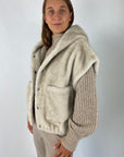 Hemisphere - 252COLEE-34 - Hoodie vest - beige