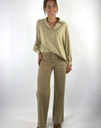 Hemisphere 26202SAMIR-5 shirtblouse ballonmouwen – Light Olive